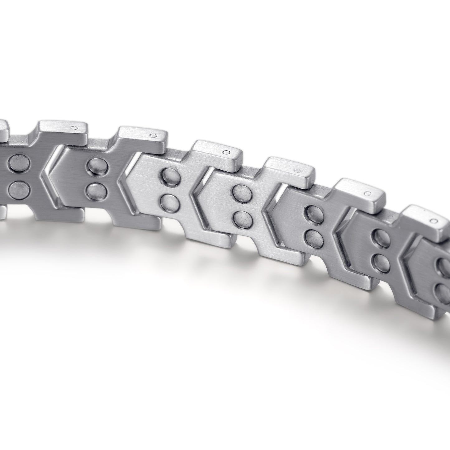 RainSo Men's Strength 3800 Gauss Magnetic Bracelet (Gold Silver)