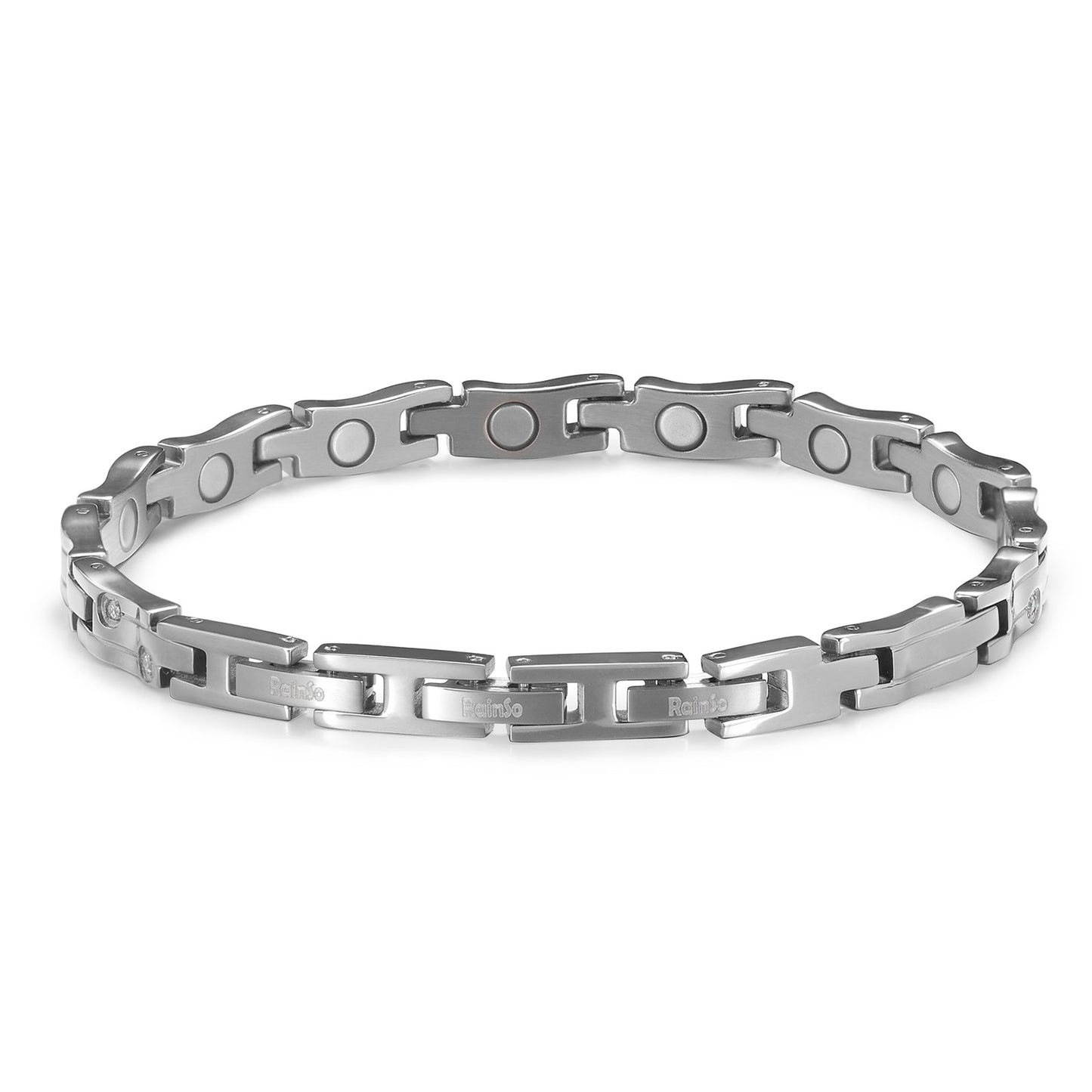 RainSo Women Ultra Strength Magnetic Bracelet Meteor Shower Design #Silver