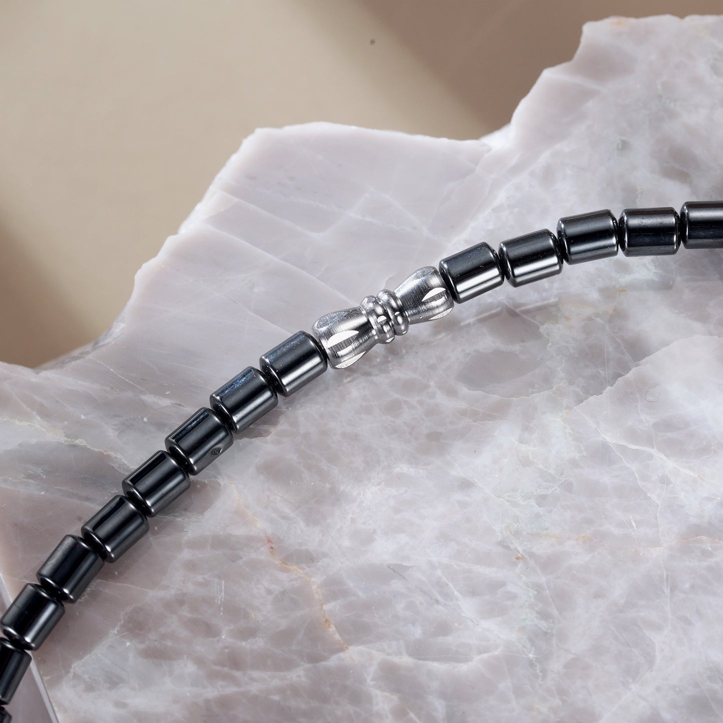 Rainso Effective Magnetic Hematite Necklace for Weight Loss