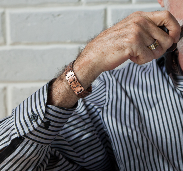 Powerful Mens Copper Magnetic Therapy Bracelet for Arthritis