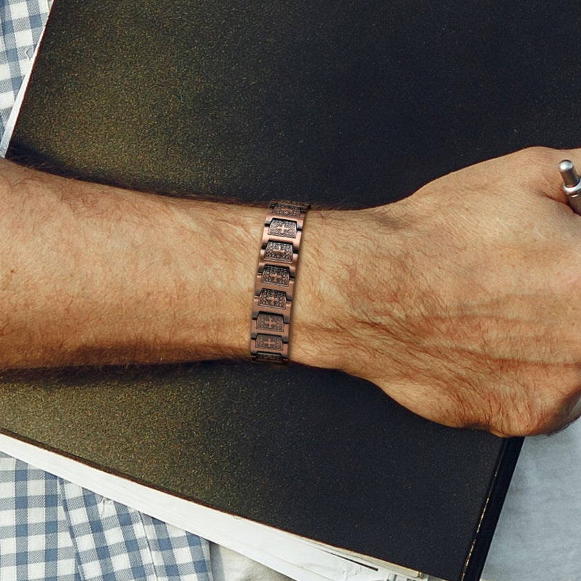 Most Effective Copper Mens Powerful Magnetic Therapy Bracelet