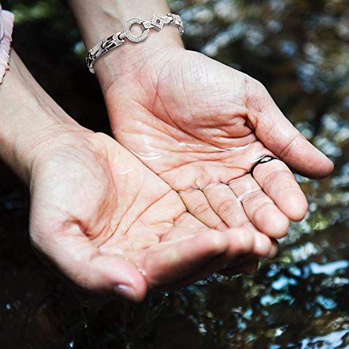 Pure Titanium Steel Womens Magnetic Bracelet for Pain Relieve