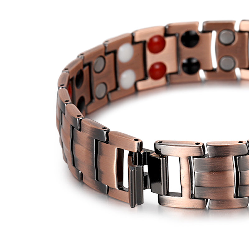 Powerful Mens Copper Magnetic Therapy Bracelet for Arthritis