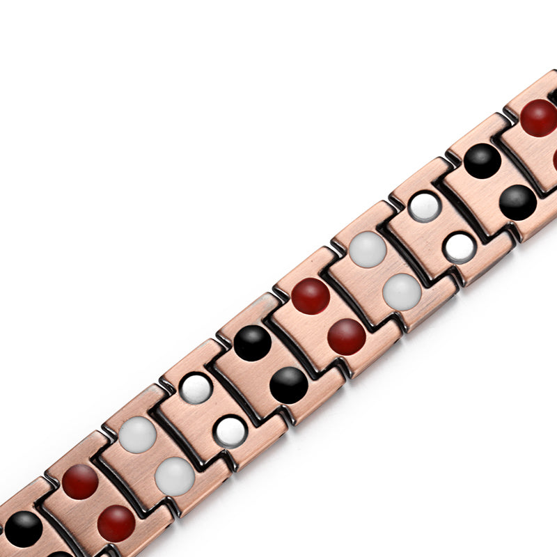 Powerful Mens Copper Magnetic Therapy Bracelet for Arthritis