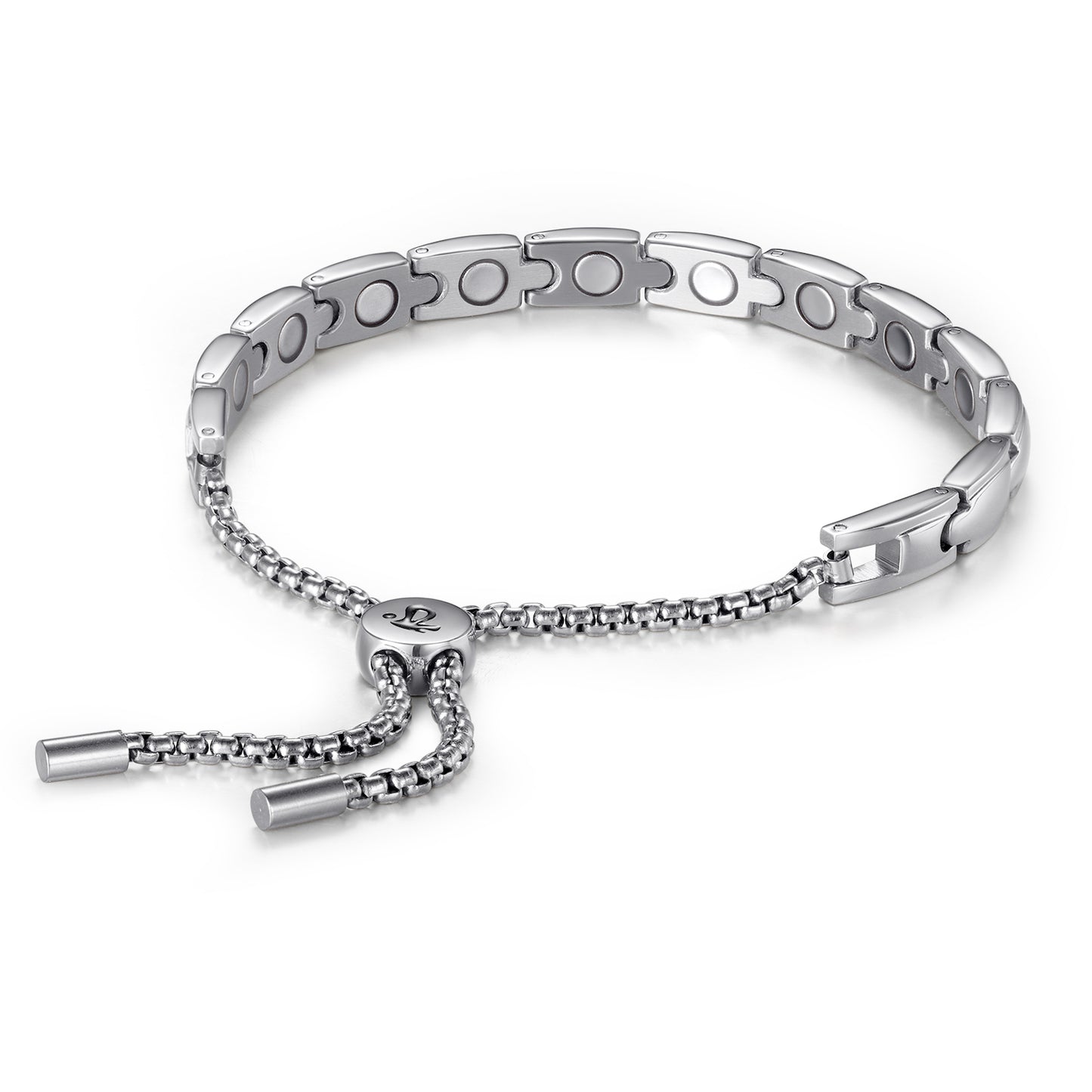 Rainso New Women Silver Effective Powerful Magnetic Bracelet