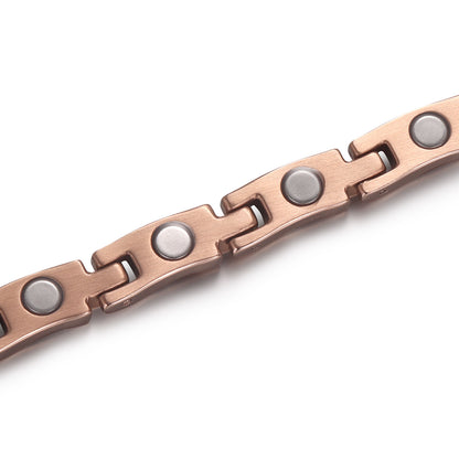 RainSo Women Ultra Strength Magnetic Bracelet Meteor Shower Design #Rose Gold