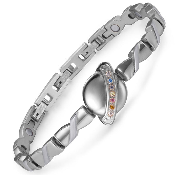 RainSo Women Ultra Strength Magnetic Bracelet Universe #Silver