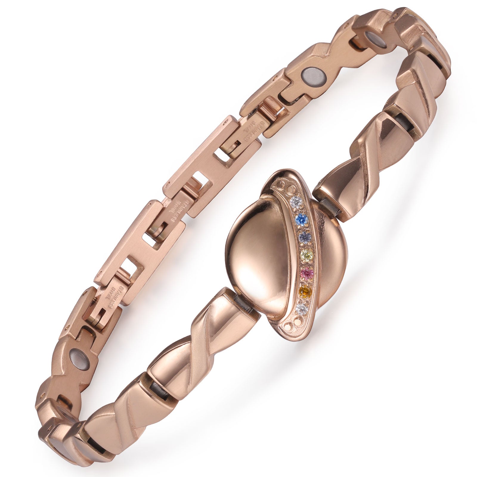 RainSo Women Ultra Strength Magnetic Bracelet Universe #Rose Gold