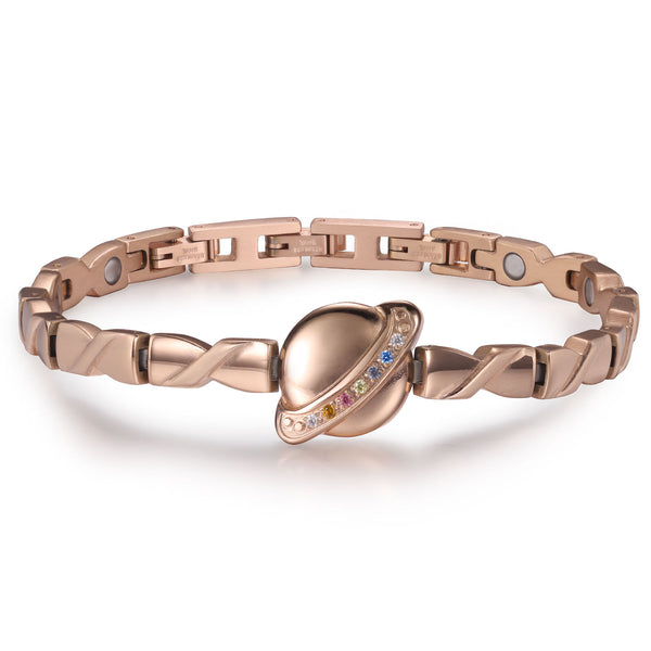 RainSo Women Ultra Strength Magnetic Bracelet Universe #Rose Gold