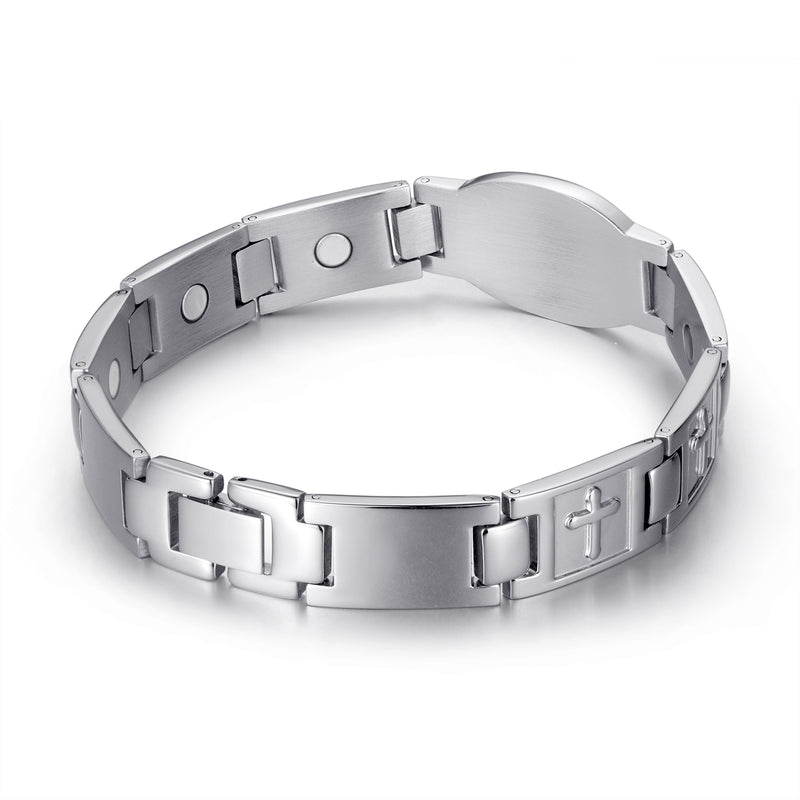 Snapdragon Star Silver Magnetic Bracelet - Elegance & Support – Magnetic  Mobility