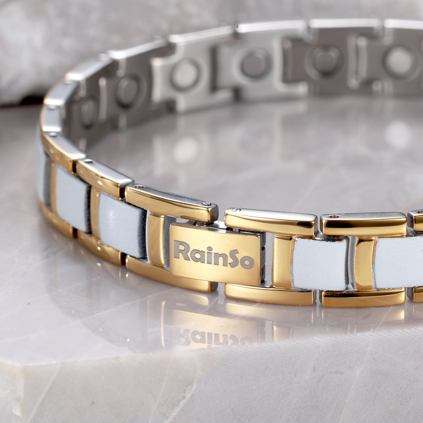 Rainso Powerful High Gauss Effective Magnetic Bracelet Benefits