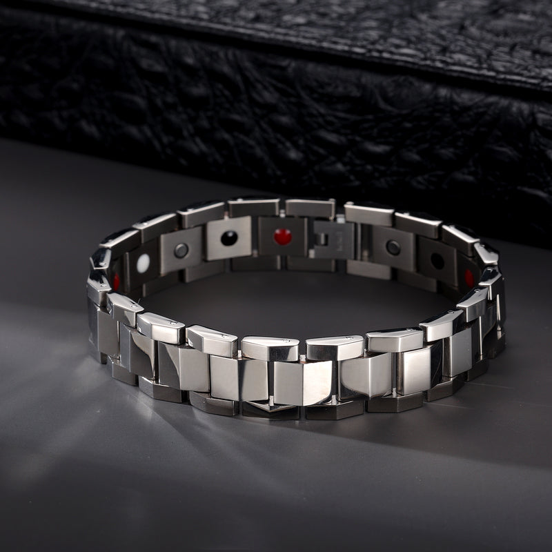 High Guass Titanium Powerful Magnetic Therapy Bracelets Benefits