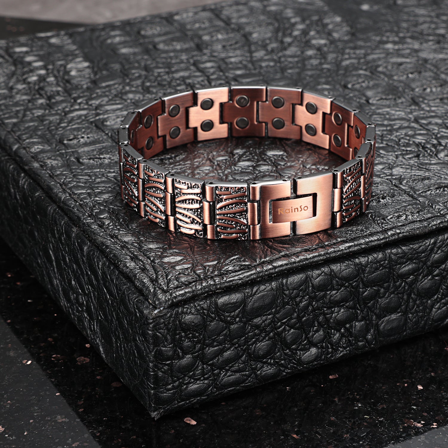 Strong Powerful Arthritis Pain Copper Magnetic Bracelet for Men