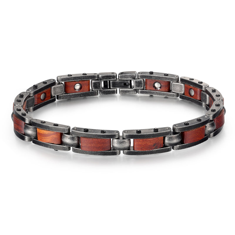 Rainso New Arrival Wood Effective Magnetic Bracelets for Women