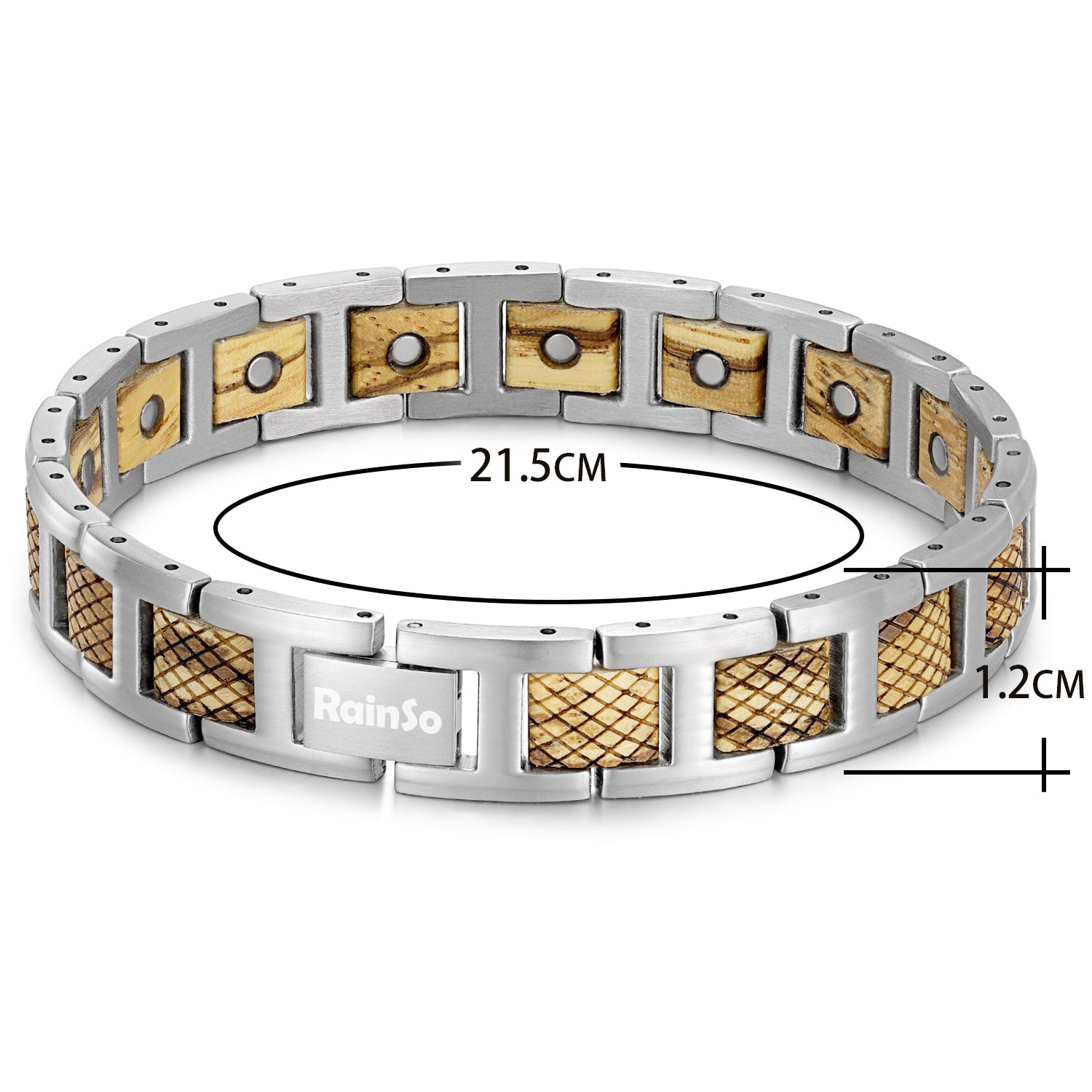 High Gauss Stainless Steel Powerful Magnetic Bracelets for Relief