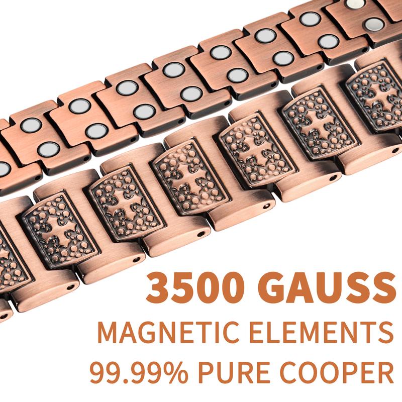 Most Effective Copper Mens Powerful Magnetic Therapy Bracelet