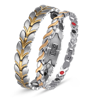 Pain and Inflammation Stainless Steel Couple Magnetic Bracelet Relieve