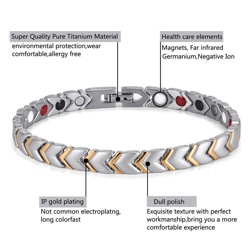 Women Carpal Tunnel Strong Copper Magnetic Bracelet for Arthritis