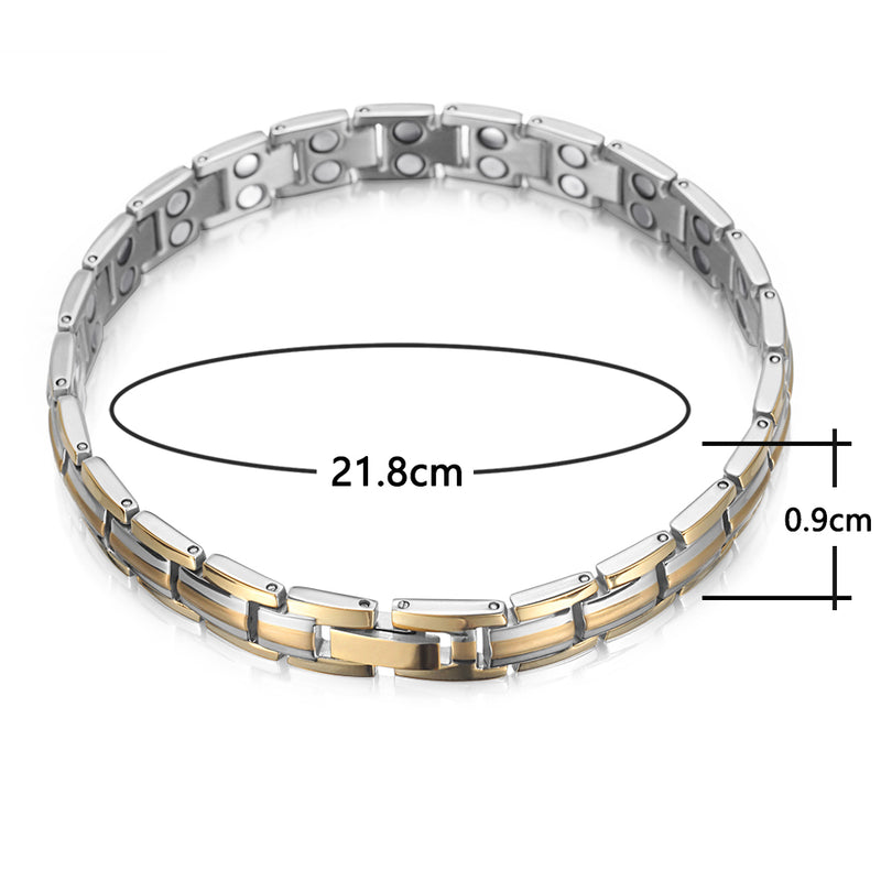 High Gauss Most Effective Powerful Women Titanium Magnetic Therapy Bracelet