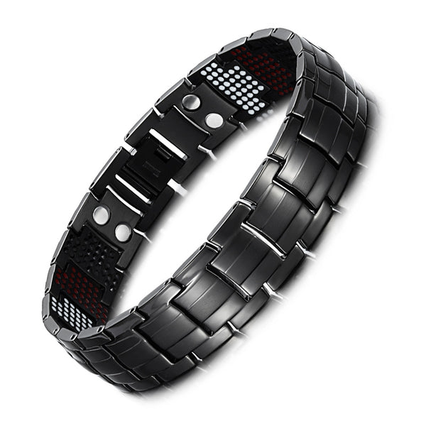 Rainso Men Titanium Bracelets - Magnetic Therapy for Pain Relief ...
