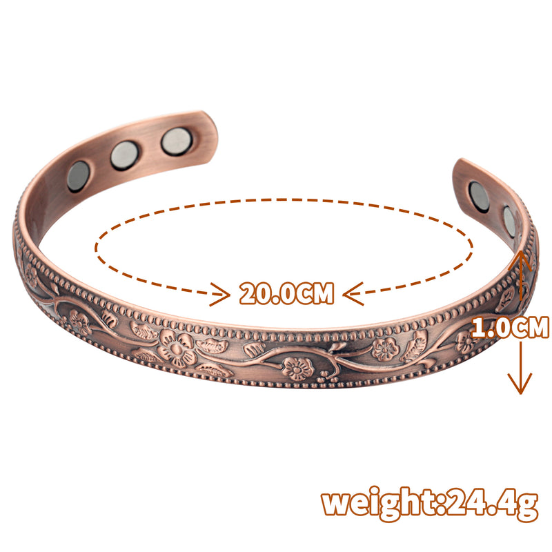 Rainso Effective Powerful Copper Magnetic Bangle For Women